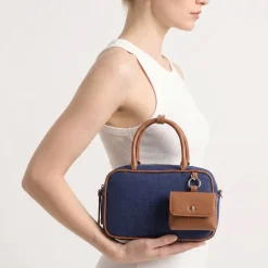 Discount CARPISA Bauletto Donna - Marian v2 Blu Denim/Multicolore