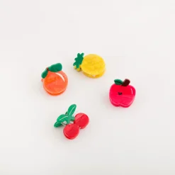 Sale CARPISA Mini pinze per capelli 4 pz - Summer hair accessor Rosso Rossetto Multicolore